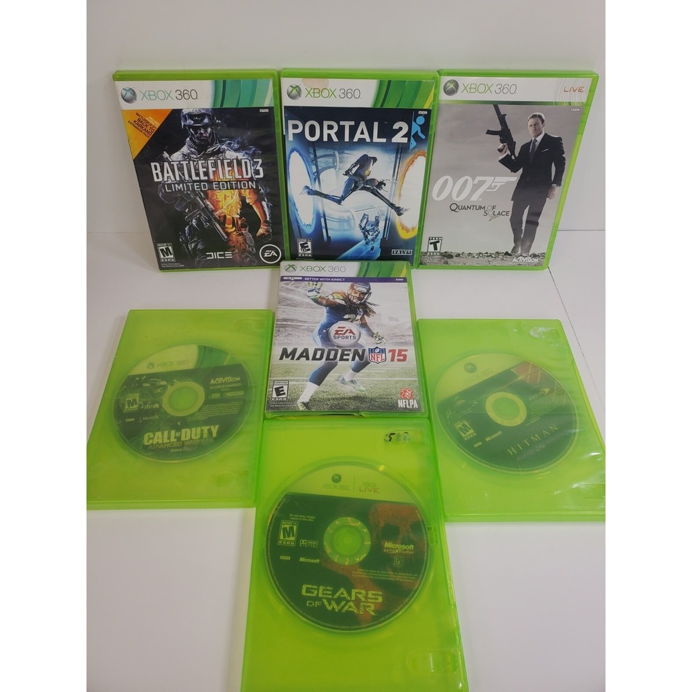 Xbox 360 Lot Of Games Classics Collection Bundle of Seven Microsoft Games Tested